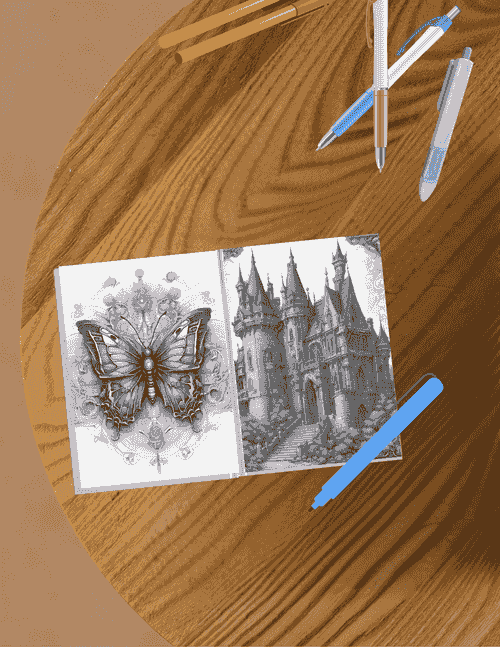 Mini Art Escape - 14-Mini-Page Printable PDF