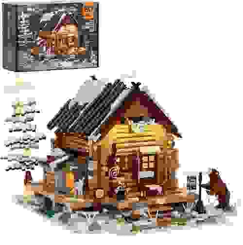Hunting Hut Construction-Kit Retro Wooden House Model 