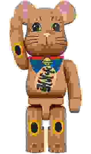 BE@RBRICK xカリモク 招き猫 壱 青 400%