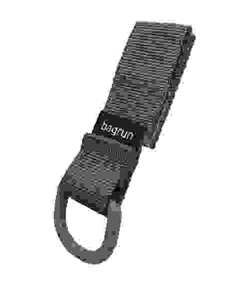 Bagrun 兩用小型魔術貼轉接掛扣4個 (灰)
