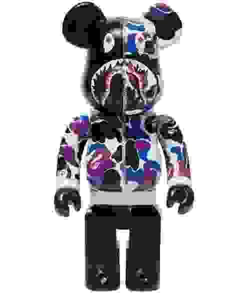 BE@RBRICK ️ Bape Shark HK Camo 12th Anniversary 400%