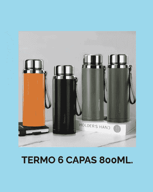 Termo tiene un diseño de doble pared 