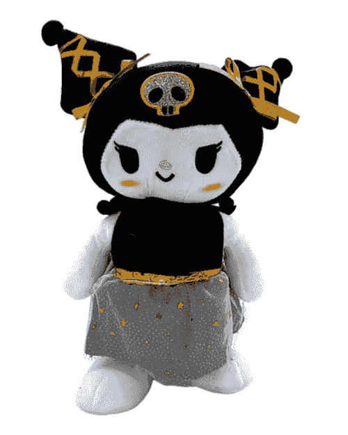 peluche del personaje Kuromi de Sanrio.