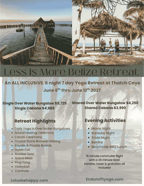 ALL INCLUSIVE Yoga Retreat in Belize- June 6-12th 2027