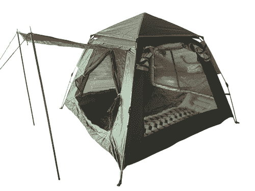 3-4 People Large Camping Tent Waterproof Tent Removable Canopy Stargazing Tent 