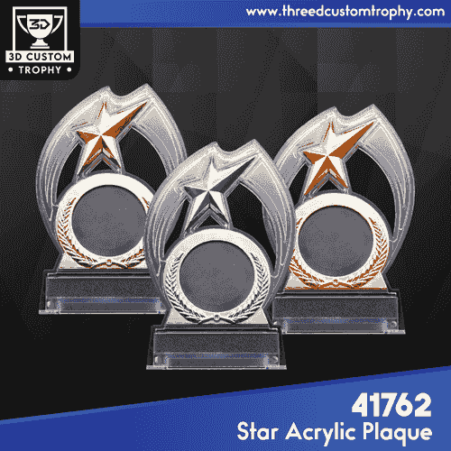 41762 Star Acrylic Plaque