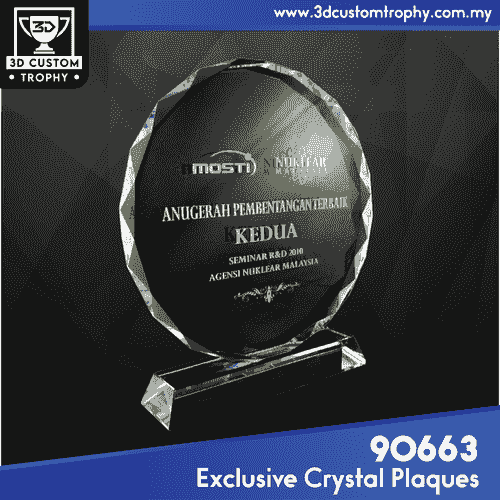 90663 Exclusive Crystal Plaques
