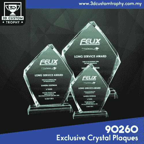 90260 Exclusive Crystal Plaques