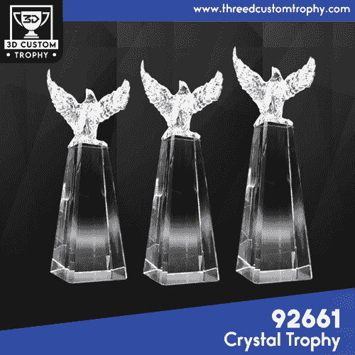 92661 Eagle Crystal Trophy