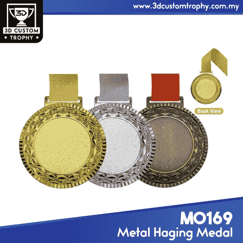 M0169 Hanging Medal Metal (GOLD, SILVER, BRONZE)