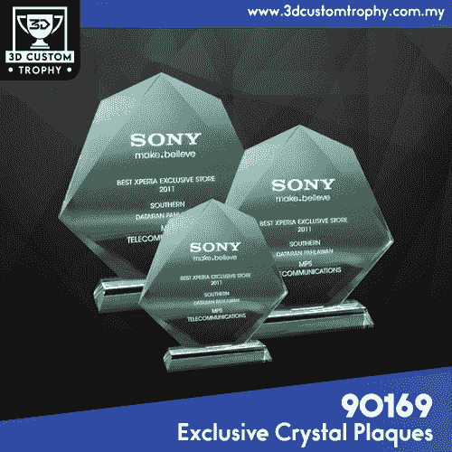 90169 Exclusive Crystal Plaques