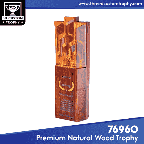 76960 Premium Natural Wood Trophy