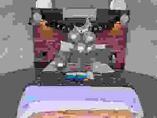 Red Love - Proposal / Anniversary Ballon set up in one dome