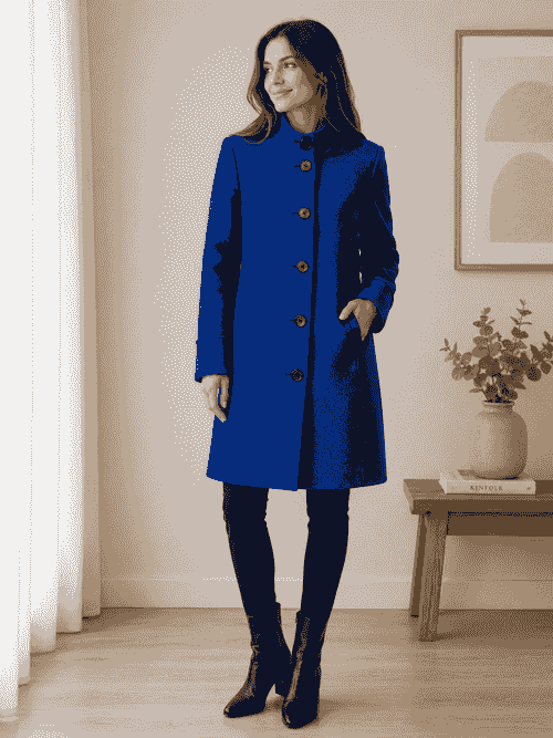 Abrigo Christina Felix azul Klein