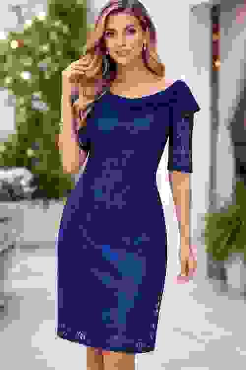 Vestido Christina Félix Azul tinta