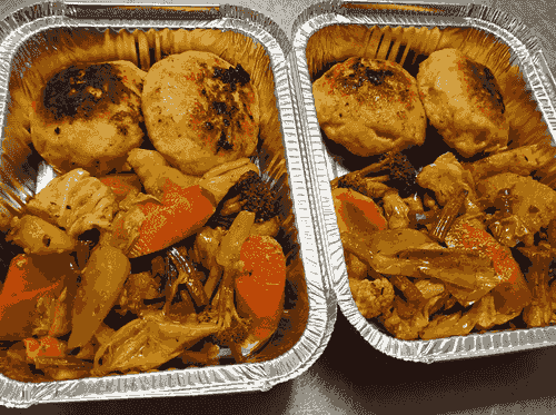 Meat Balls, Pasta & Veg