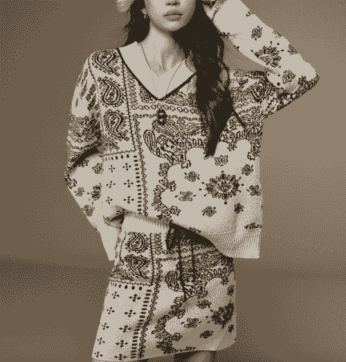 New Arrivals Women Spring and Winter Knitted Pattern High Quality Two Piecse Set
