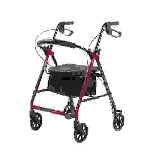 Steel rollator waiker for the elderly-sturdy, safe & easy to operate