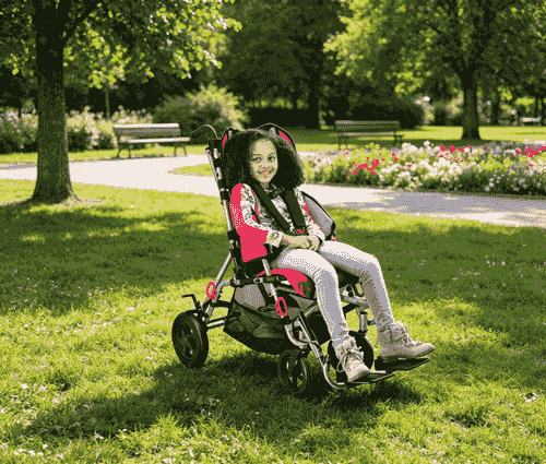 Pediatric Mobility Chair, Folding Medical Special Needs Stroller