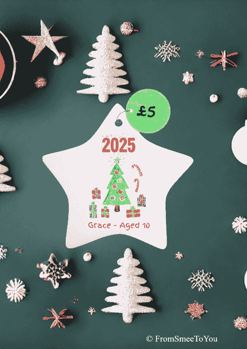 Personalised Ceramic Hanging Star