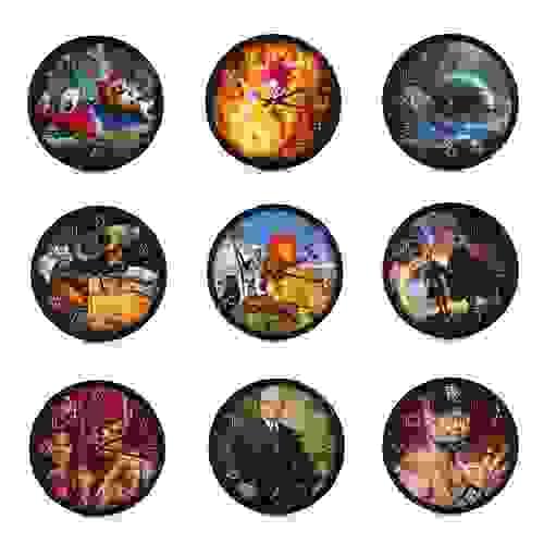 12 Inch Space Planet Celestial Body 3D Wall Clocks Plastic Round Clock Kids Wall Clocks for Bedrooms
