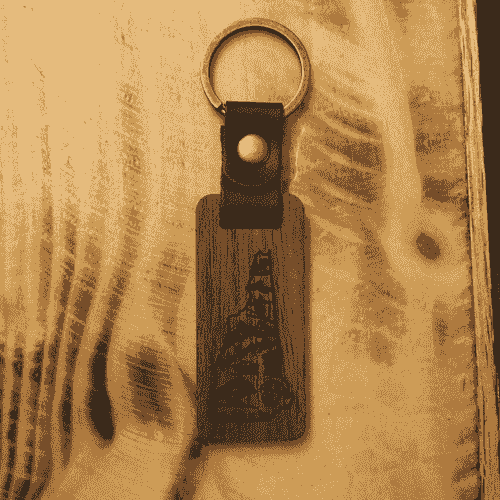 Wood Bar Key Chain -Customizable