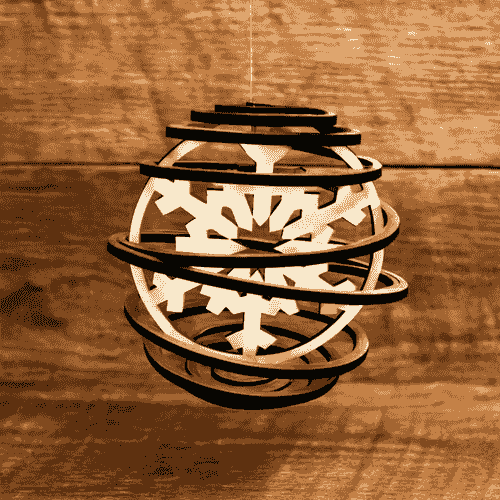 Spiral Snowflake Ornament