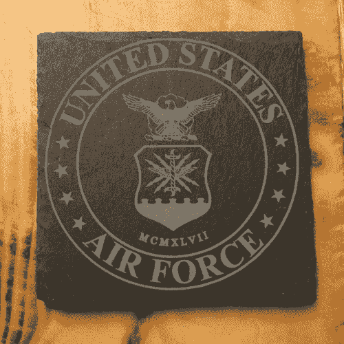 Custom Slate Coasters-Military Branches - Set of 4 (Air Force)