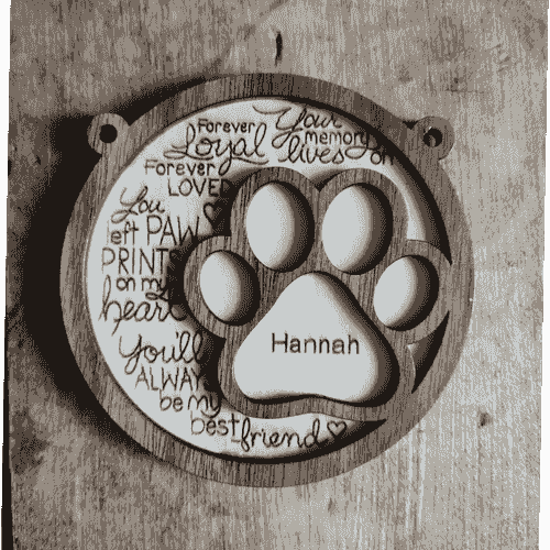 Custom Pet Plaque Ornament -Customizable