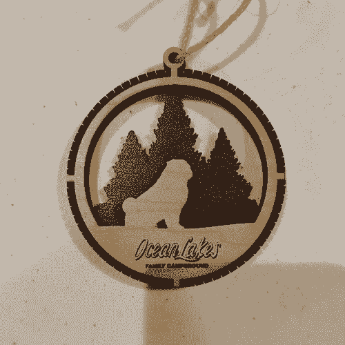 Ocean Lake- 3 Lay Wood Ornament - Breed -Pug (150 Breeds to Choose From)
