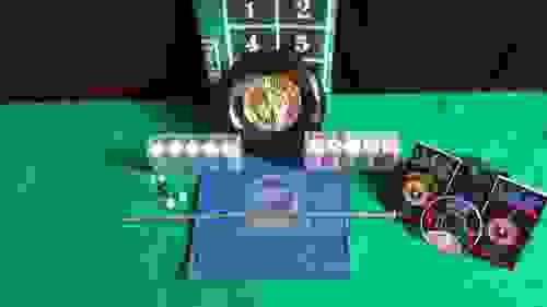 Blue bag special with 12inch roulette wheel , chips included