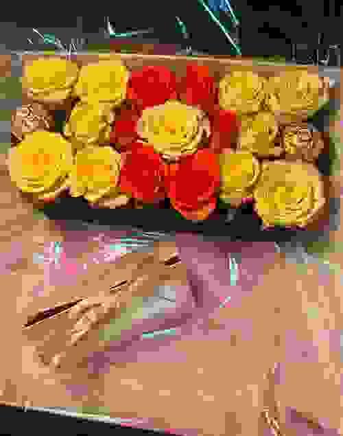 Large Split Flower Chocolate Box