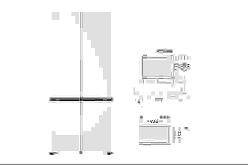 619公升 智慧變頻四門冰箱|雲朵白 GV-NB61WG