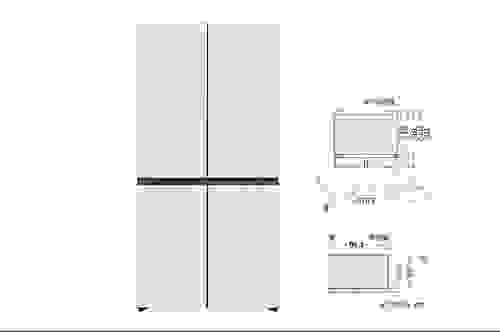610公升 Objet Collection 智慧變頻四門冰箱|雪霧白 GR-BLF61BE