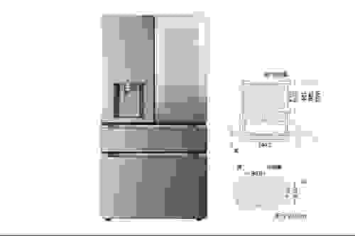 782公升InstaView™敲敲看門中門冰球四門冰箱|星夜黑 GR-AQC82BS