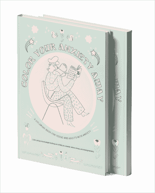 5 copies of Color Your Anxiety Away Book