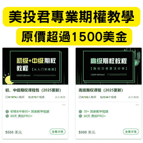 美投君 期權課程（初級+中級+高級）