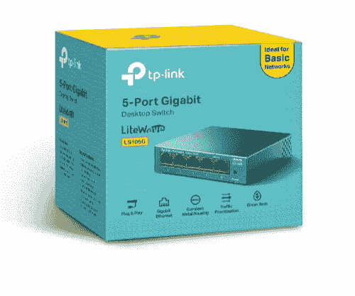 TP-Link 5埠 10/100/1000Mbps 桌上型交換器     LS105G