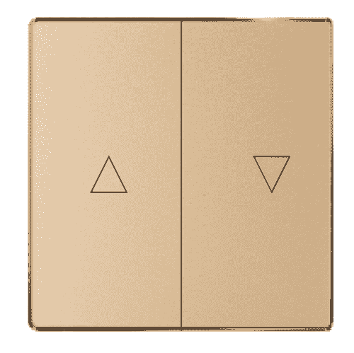 RUILUX  Model RS-G005 Acrylic leather pattern gold  curtain switch 