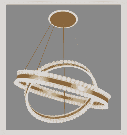  HC-1035 2 ring LED modern chandelier lamp  3CCT
