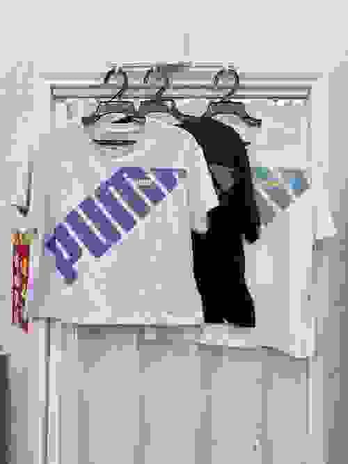 puma短版上衣/紫/粉/黑