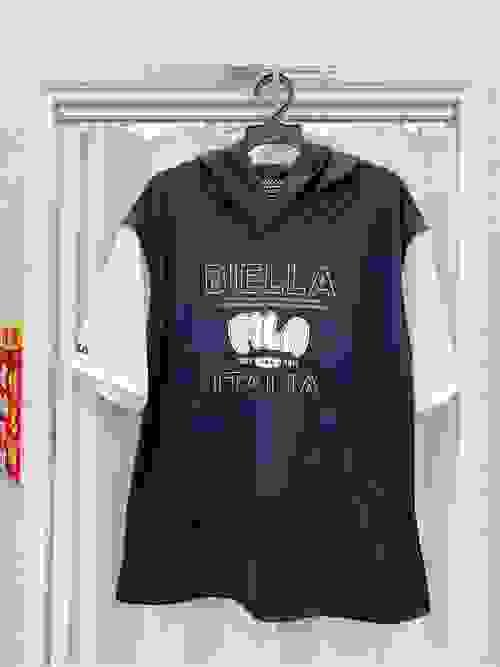 Fila 假兩件式連帽上衣
