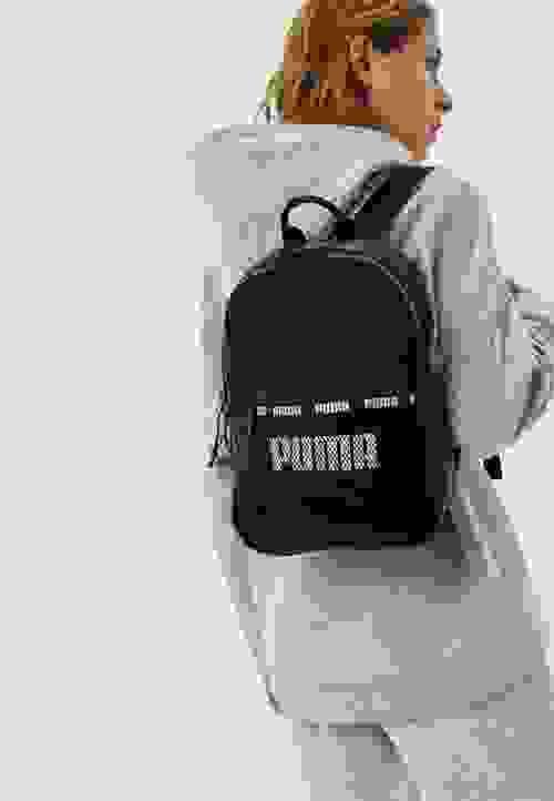 PUMA 休閒小雙肩後背包/黑