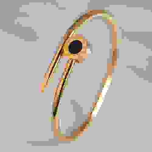 Premium-Feel Titanium Steel Nail Bangle (Gold / Sliver)