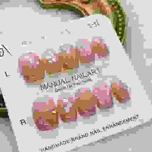 Butterfly & Pearl-Inspired Elegant Press-On Toenails
