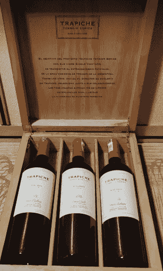 TRAPICHE TERRIOR SERIES SINGLE VINEYARD MALBEC 3x750ML  15%（2013，2014，2015）