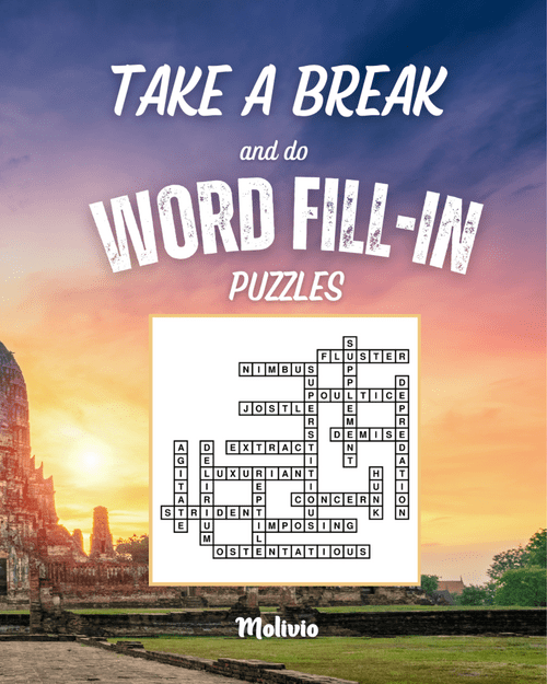Take a Break and Do Word Fill-In Puzzles