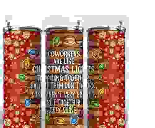 Coworker Christmas Lights Tumbler