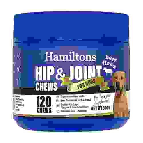 Hip & Joint Supplement 120 Chews for Dogs Beef Flavour