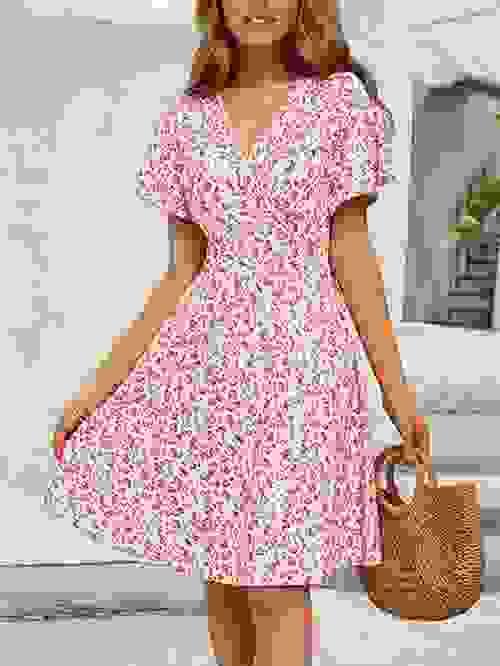Flowy floral dress